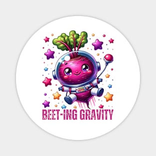 Astronaut Beet - Beet-ing Gravity Cosmic Tee Magnet